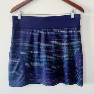 PGA Tour Navy Blue Patterned Golf Skirt Size Medium LIKE NEW